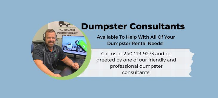 Dumpster Consultant Mid Maryland